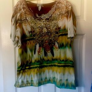 Southwest colorful top